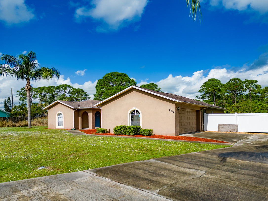 Single Family Pool House with Partially Fenced Backyard in Palm Bay FL